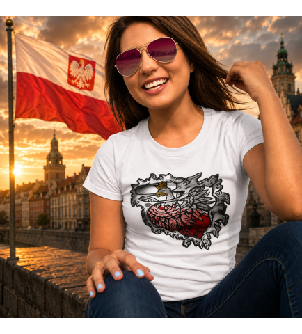 Koszulka damska  ORZEŁ W SERCU